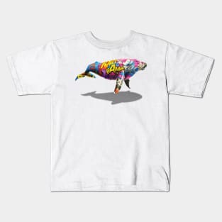 Graffiti Whale Kids T-Shirt